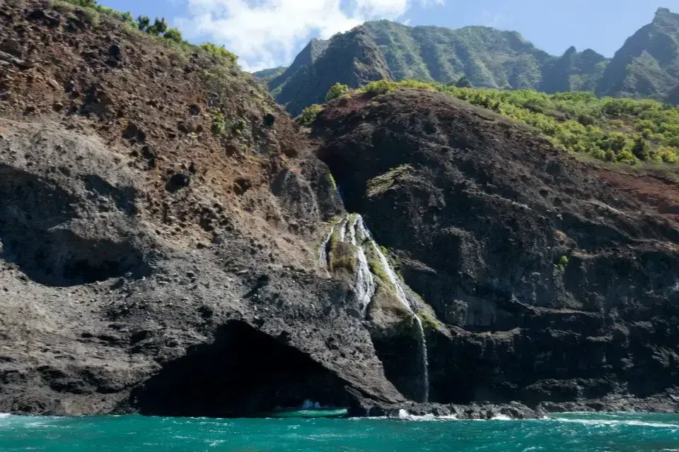 Coastal waterfalls