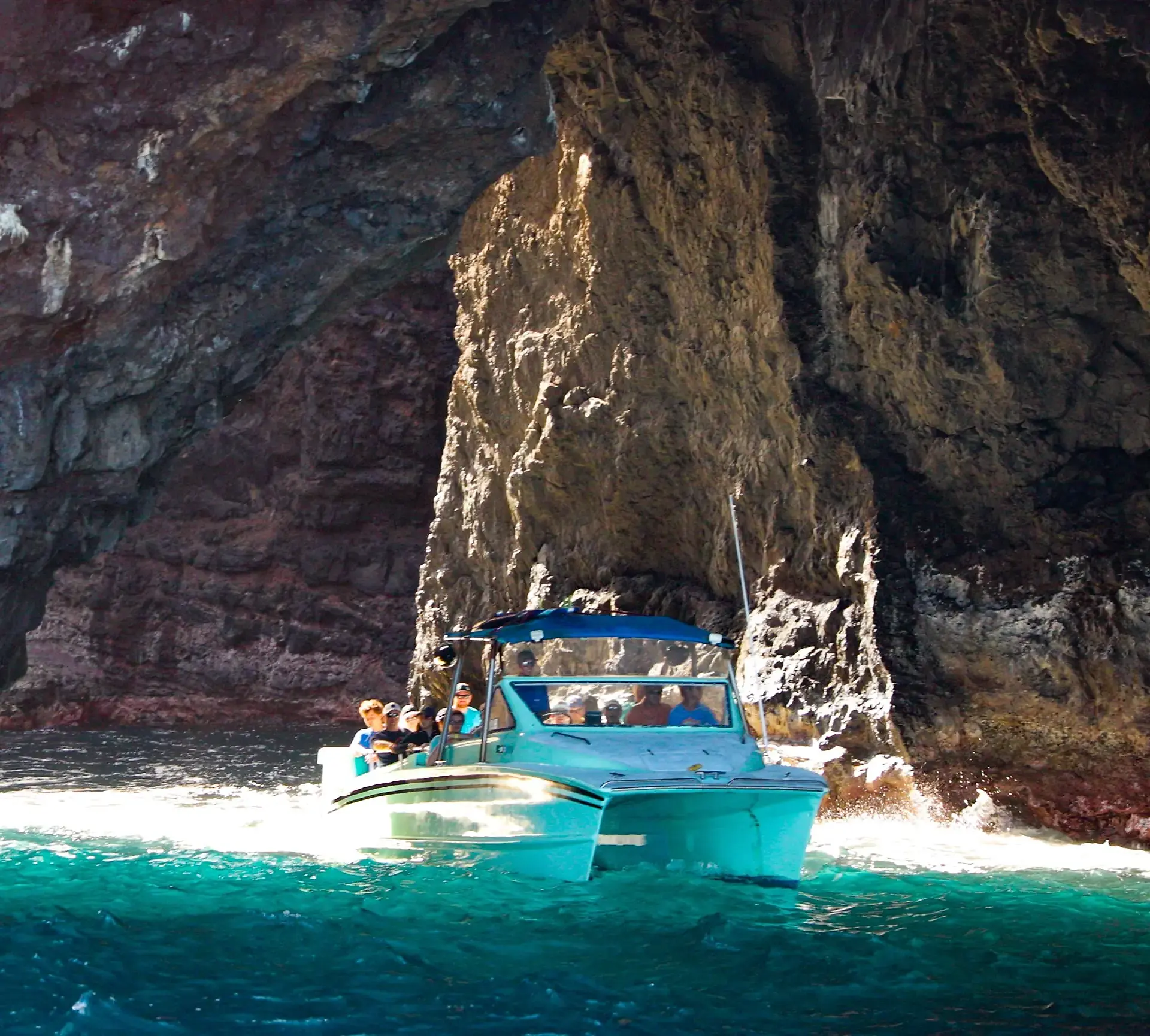 The Baptiste 'Ohana on the Nā Pali Coast
